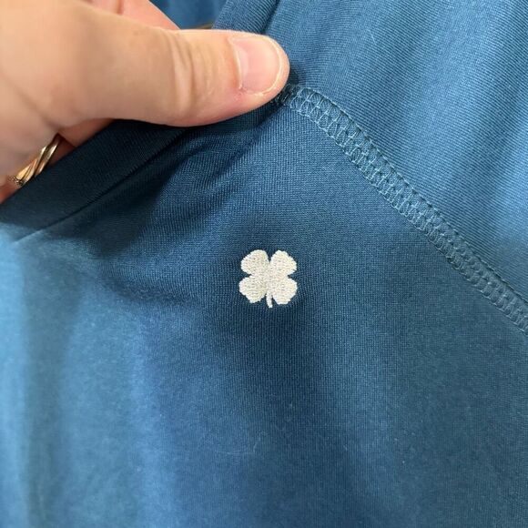 Lucky Brand Teal Super Soft Long Sleeve Shirt With Clover On Front - Picture 3 of 4
